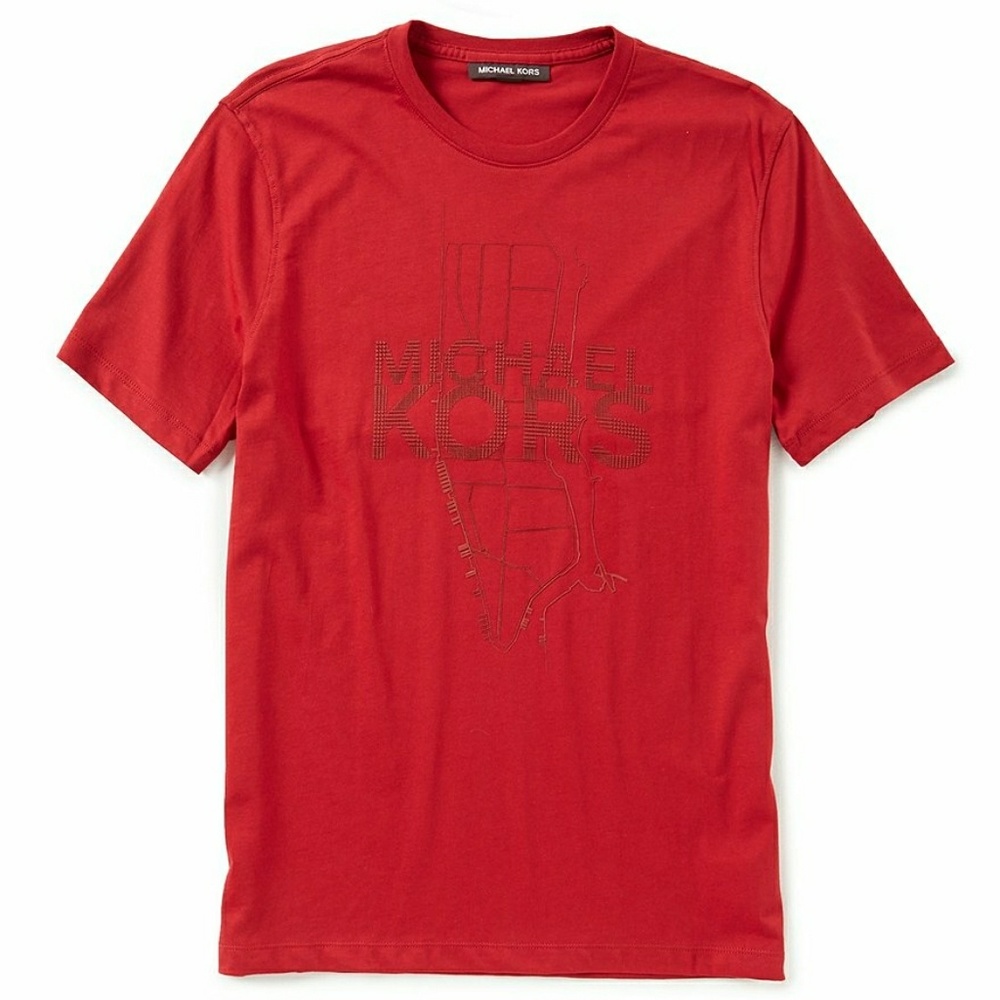 Michael Kors Men's NY Map Short-Sleeve Graphic Tee